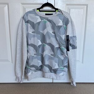 Gray Camouflage Men's Sweater